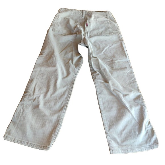 Levi's Women's Pants Khaki Size 29 Straight Leg Flat Front - Picture 2 of 7